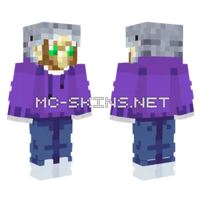 Foolish Juan Purple Hoodie Minecraft skin