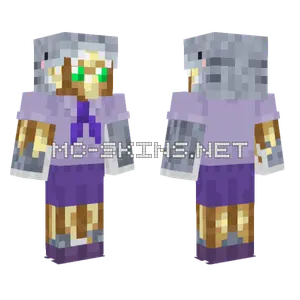 Foolish Purple Camping Outfit Minecraft skin