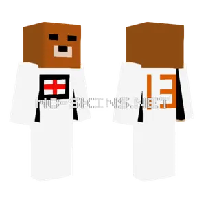 Football Bear Minecraft skin