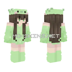 Forest Axolotl Minecraft skin