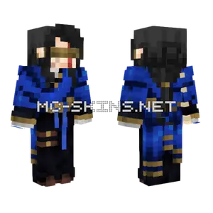 Formal Azul Minecraft skin