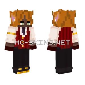 Fox Boy In A Suit Minecraft skin