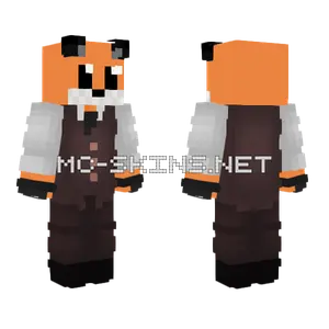 Fox Skin With Suit Minecraft skin