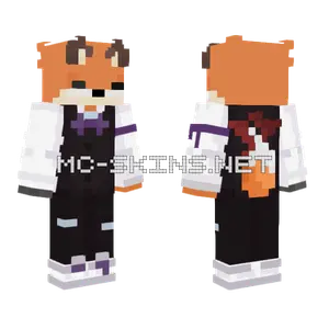 Fox Suit Minecraft skin