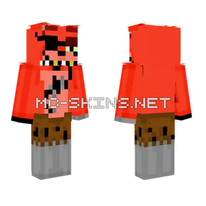 Foxy The Pirate Minecraft skin