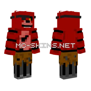 Foxy The Pirate Fox Minecraft skin