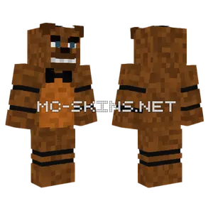 Freddy Fazbear Minecraft skin