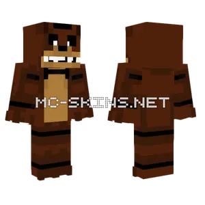 Freddy Fazbear Minecraft skin