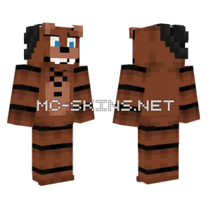 Freddy Fazbear Minecraft skin