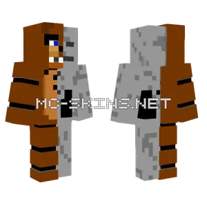 Freddy Fazbear Skeleton Minecraft skin