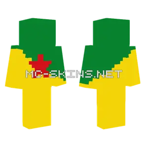 French Guiana Flag Minecraft skin