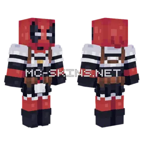 French Maid Deadpool Minecraft skin
