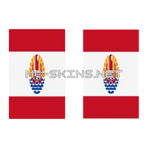 French Polynesia Flag cape, outside and lining