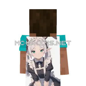 Frieren Maid cape, outside and lining