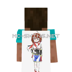 Frisk Armor cape, outside and lining