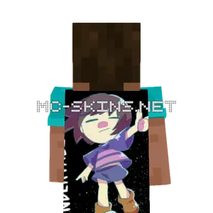 Frisk Chibi cape, outside and lining