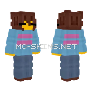 Frisk Female Minecraft skin