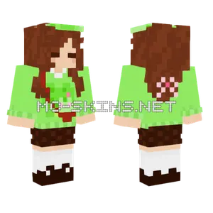 Frog Cultist Girl Minecraft skin