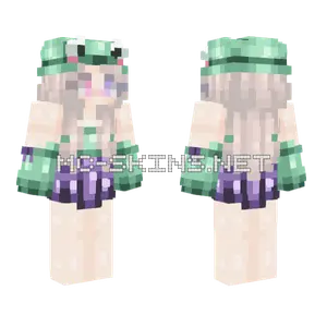 Frog Girl Minecraft skin