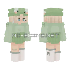 Frog Girl Minecraft skin