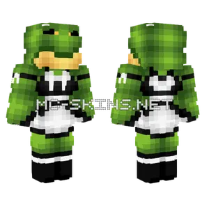 Frog Maid Dress V2 Minecraft skin