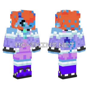 Frosty Blue Creature Minecraft skin