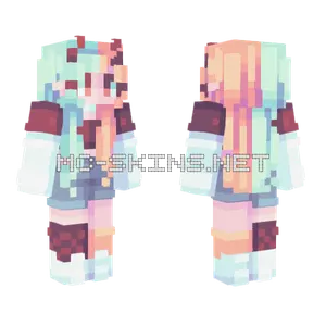 Frozen Flames Minecraft skin