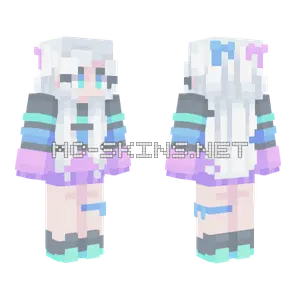 Frozen Sunrise Girl Minecraft skin
