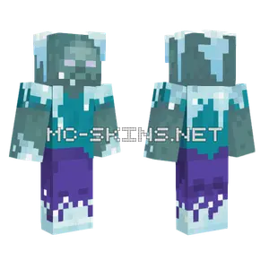 Frozen Zombie Minecraft skin