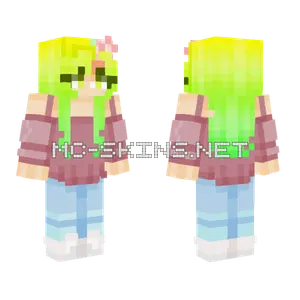 Fruit Girl Minecraft skin