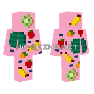 Fruity Pink Outfit Minecraft skin