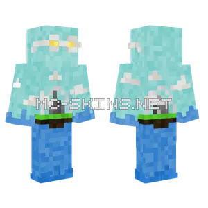 Frutiger Aero Man V2 Minecraft skin