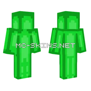 Frutiger Aero MSM Guy Green Minecraft skin