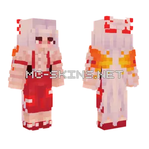 Fujiwara No Mokou Phoenix Wings Minecraft skin