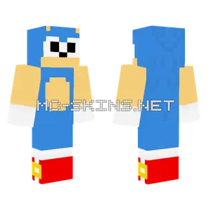 Funko Pop Classic Sonic Minecraft skin