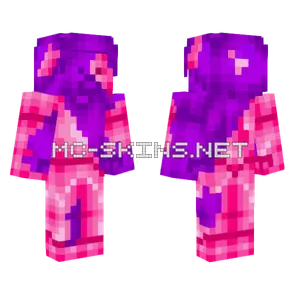 Fusion Steve Purple Pink Minecraft skin