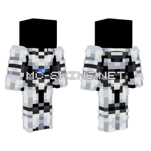 Futuristic Armour Genderless Base Minecraft skin