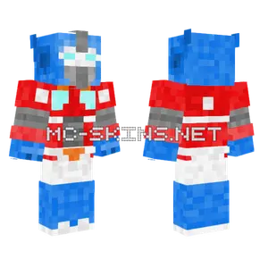 G1 Optimus Prime Minecraft skin