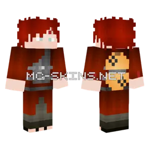Gaara Of The Sand Minecraft skin
