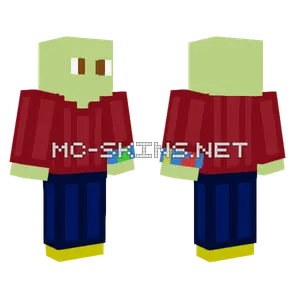 Gabe Light Green Minecraft skin