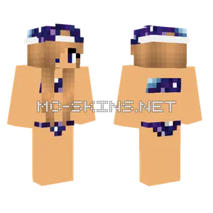 Galaxy Bikini Girl Minecraft skin
