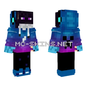 Galaxy Enderman Boy Minecraft skin
