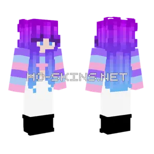 Galaxy Girl Minecraft skin