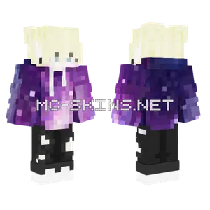 Galaxy Mix Blonde Boy Minecraft skin