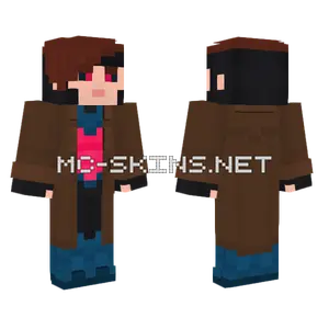 Gambit X-Men 97 Minecraft skin
