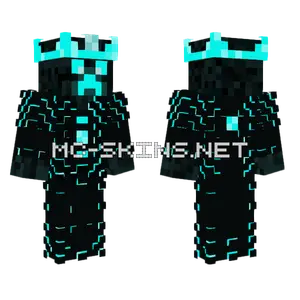 Gamer Creeper King Minecraft skin