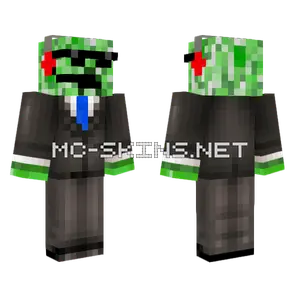 Gamer Creeper Suit V4 Minecraft skin