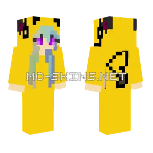 Gamer Girl Pika Clo Minecraft skin