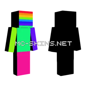 Gamer Series Rainbow Minecraft skin