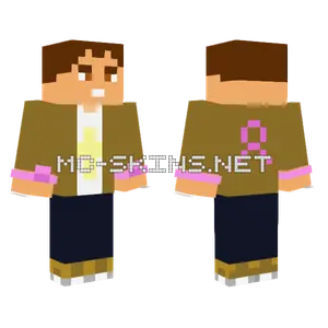 Gamergameroe Brown Jacket Minecraft skin